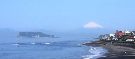 富士山と江ノ島