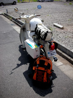 カブらしく荷物満載