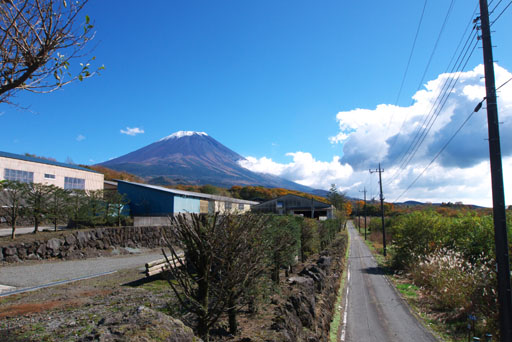 西側からの富士山