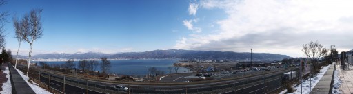 諏訪湖SAから