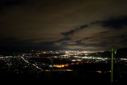 姨捨SAの夜景