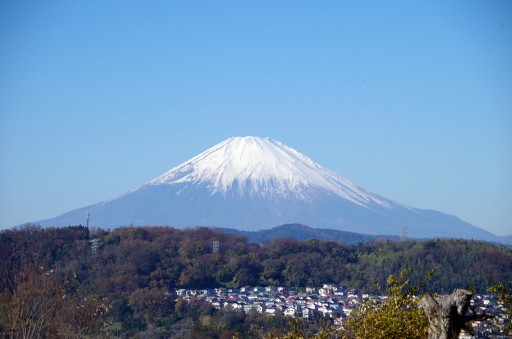 大磯城山公園からの富士山